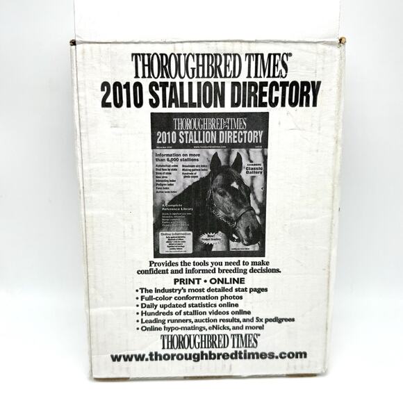 Thoroughbred Times Stallion Directory 2010 Paperback Equestrian Horse Breeding - Picture 5 of 5